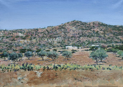 "Schroffes Land (Tunesien)", 70x50cm, 2008