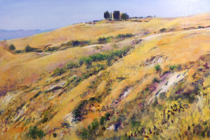 "Gehöft bei Volterra II (Toscana)", Acryl, 120x80cm, 2013