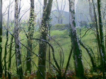 "Durchblick (In St.Radegund bei Graz), Acryl, 140x100cm, 2011