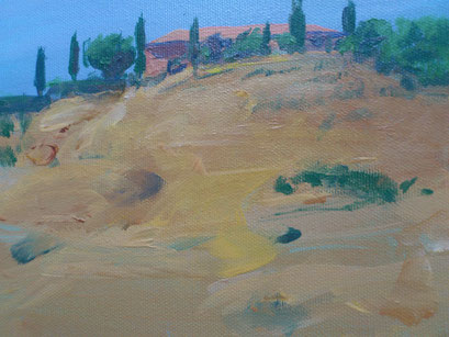"Toscana, Le Crete VIII", Acryl, 30x20cm, 2016