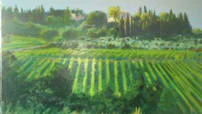 "Mugnano bei Colle V D`Elsa (Toscana)", Acryl, 80x60cm, 2014