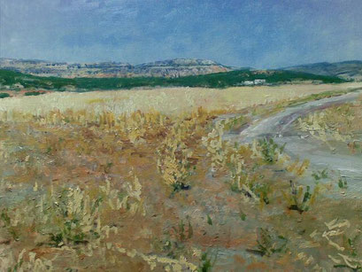 "Richtung Wüste (Tunesien)", Acryl, 100x70cm, 2011