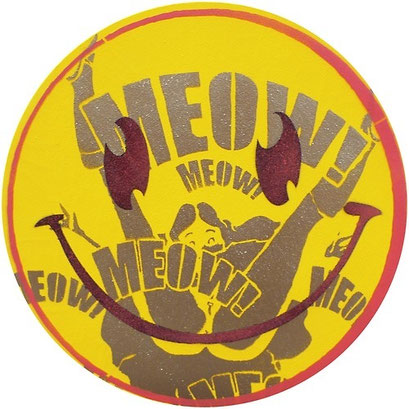 Laurent Gugli-Meow 40x40 cm stencil sur toile