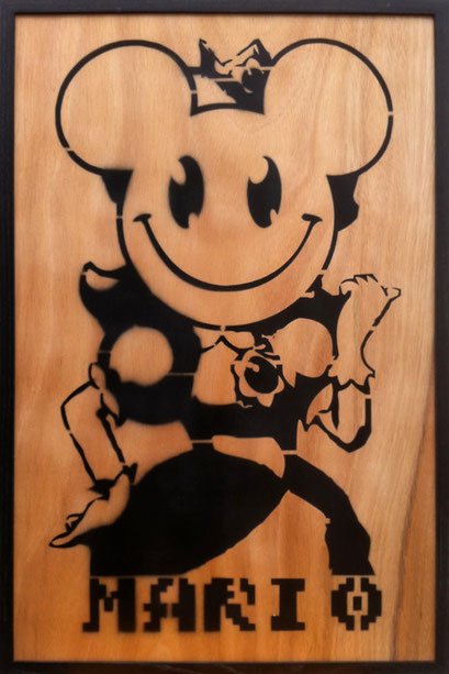 Laurent Gugli Daisy Princess Spray Paint CP 75x50 cm