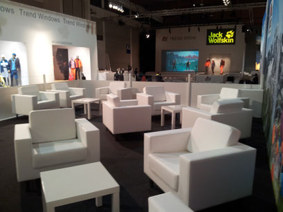 Lounge auf der OutDoor 2014 - Messe Friedrichshafen