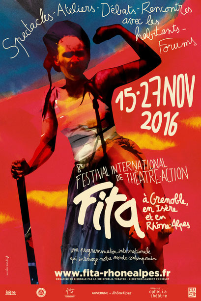 © Clara Chambon - Affiche festival Fita 2016 - Cie Ophélia Théâtre