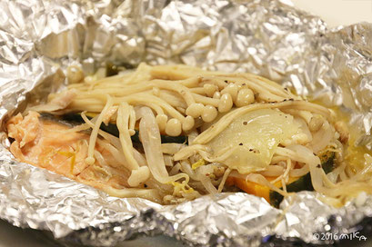 サケのホイル焼き