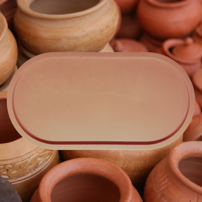 Protège-surfaces multi-usages terracotta ovale (175 / 90 mm) - 11€