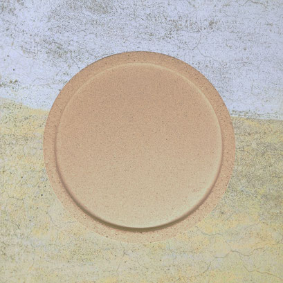 Protège-surfaces petit rond (80 mm) beige, effet pierre - 4,50€