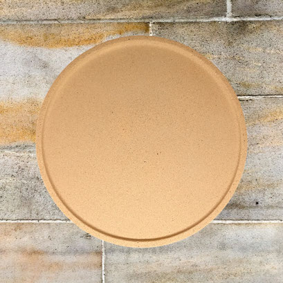 Protège-surfaces grand rond (158 mm) beige effet pierre (rugueux) - 9,50€