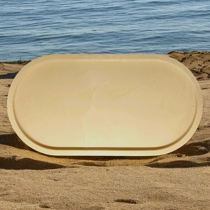 Protège-surfaces multi-usages beige ovale (175 / 90 mm) - 11€