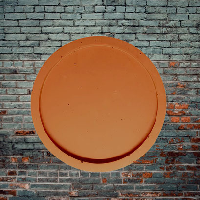 Protège-surfaces petit rond (80 mm) terracotta - 4,50€