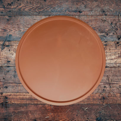 Protège-surfaces grand rond (158 mm) terracotta - 9,50€
