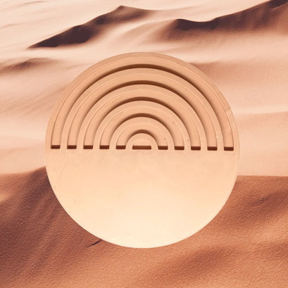 Protège-surfaces petit rond + arcs (90 mm) terre cuite ancienne - 4,50€