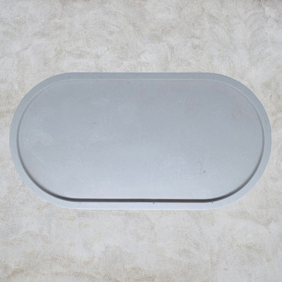 Protège-surfaces multi-usages béton clair ovale (175 / 90 mm) - 11€