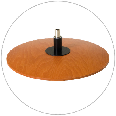 Voet 25 - Gebeitst - Keuze uit de kleuren: blank, E-50, Kersen, Noten, Elzen en Rosewood.