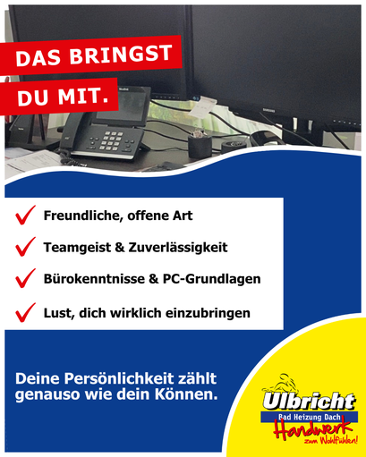 Bürokaufmann, Bürokauffrau gesucht