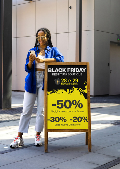 Grafica black friday restituta boutique