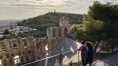 Athen '17 | «Odeon des Herodes Atticus» | Antikes Theater am Fuss des Akropolis-Felsens | Von Herodes Atticus gestiftet | Fasst 5'000 Zuschauer:innen.