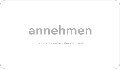 annehmen