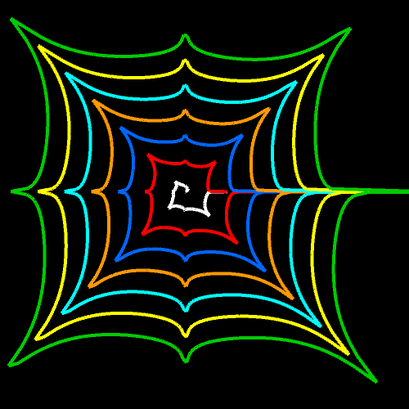 Spirale m=8, q=1, n2=0.5, n3=0.1
