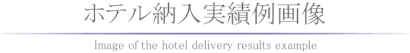 ホテル納入実績例画像