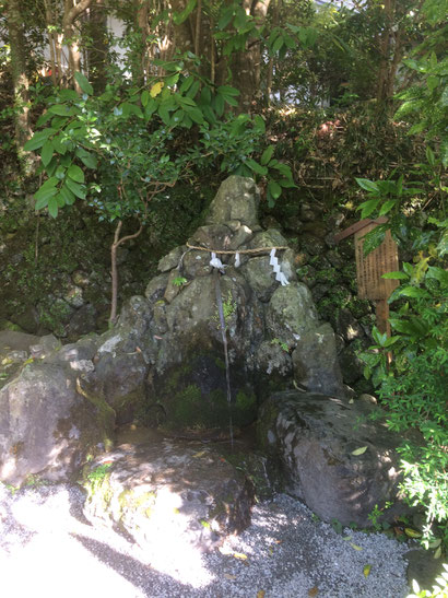 出雲大神宮 真名井の泉(筆者撮影)