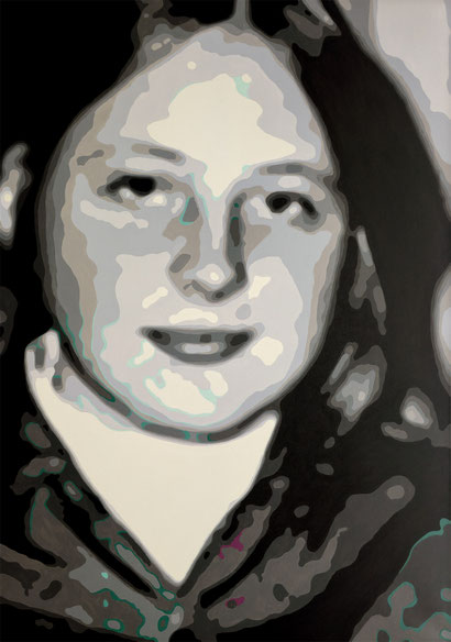 "Teenager 1 (Angela)", 2021, acrylic on canvas, 170x120 cm