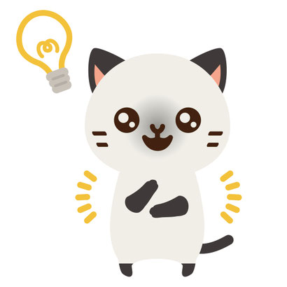 猫がペット探偵のよくある質問に納得しているイメージイラスト