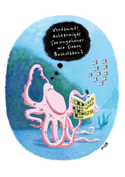 Cartoon von Mock zum Thema Kreuzwortraetsel