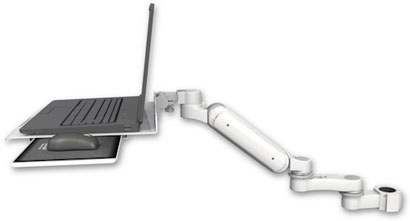 昇降式ノートPCアーム ASUL180-P17-LUS-AS1（1.75インチ径支柱取付・15.2cm延長アーム付）