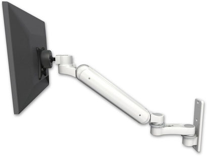 垂直昇降61cm＋延長アーム｜高可動モニターアーム ASUL182BV-W3-AS1（壁面固定）