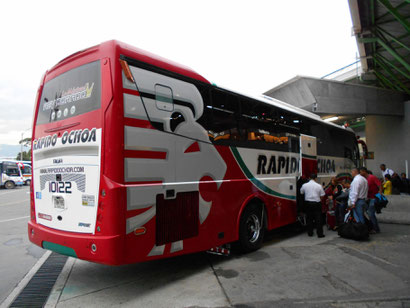 der langsame "Rapido-Bus", dafür aber mit WIFI