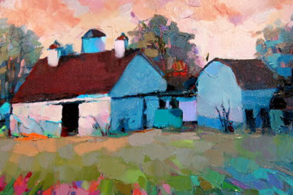 Ölgemälde "Cole Farm" von Trisha Adams