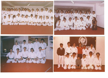 Foto Ricordo di Shiha Francesco Cuzzocrea al Dojo di shihan Sadanobu Tatsuto anni 1976/1977