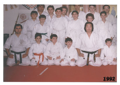 Foto di gruppo con Sensei Sadanobu Tatsuto