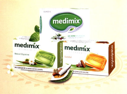 traditionelle Kräuterseife in morderner Form