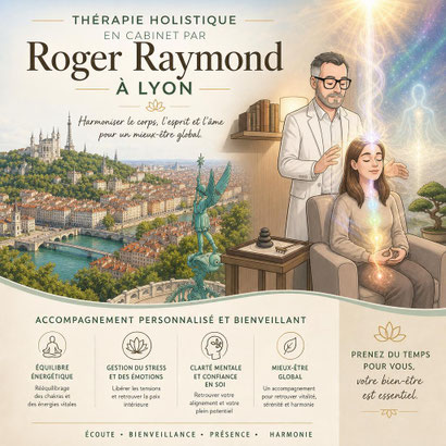 Thérapeute holistique -Libération des mémoires -Lyon - Grand Lyon - Ecully - Mont d'or - Rhône - Roger Raymond.fr