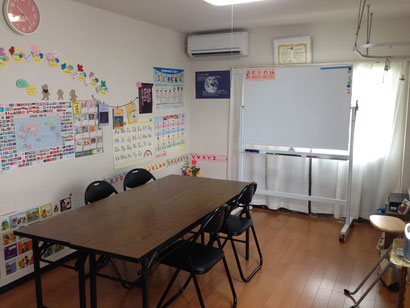 ↑旧教室：2012-2022春までお世話になった借り教室の内部ー新教室の写真は準備中