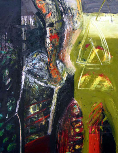 Geoff Morten ‘Throne’ 152 x 121 cm. oil on canvas