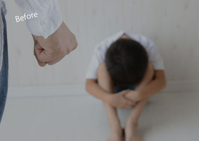 抑えられない怒りから幼い子供を殴ってしまう父親