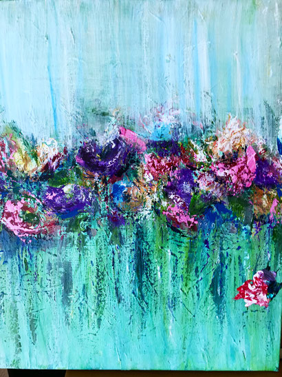 "ohne Titel" , Acryl auf Leinwand , 50x60 cm, BNR. 389