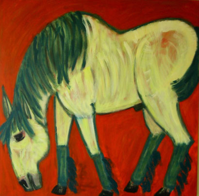  DRAFTHORSE  2003  acrylic  canvas 120 x 120 cm