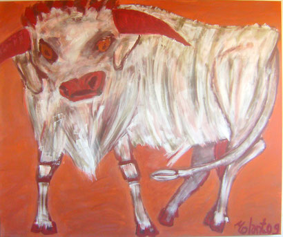 STIER 2009 acryl canvas 180 x 150 cm