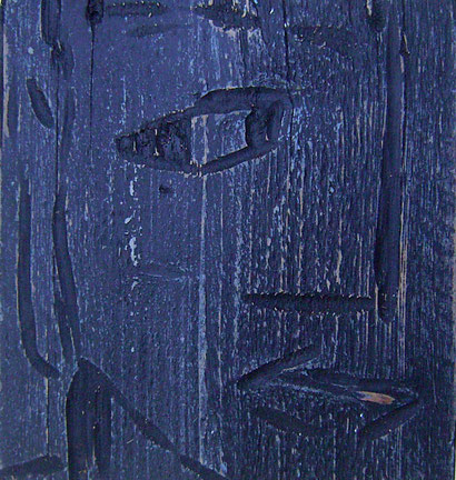 FACE  2010  paintedwoodcut  24 x 24 cm