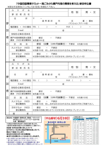 中国四国環境サミット申込用紙(ura)