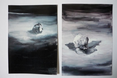 série "pierres"- gouache