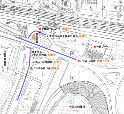 ▲国立競技場周辺MAP