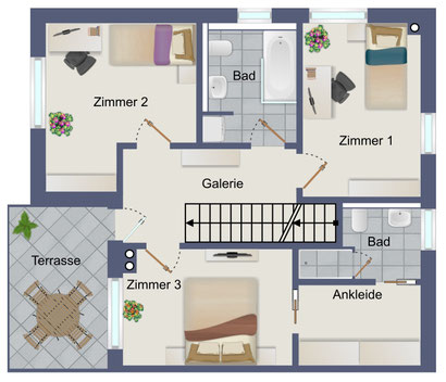 Grundriss Obergeschoss