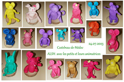 Animation "souris Fimo" - ALSH Castelnau-de-Médoc le 24.07.23